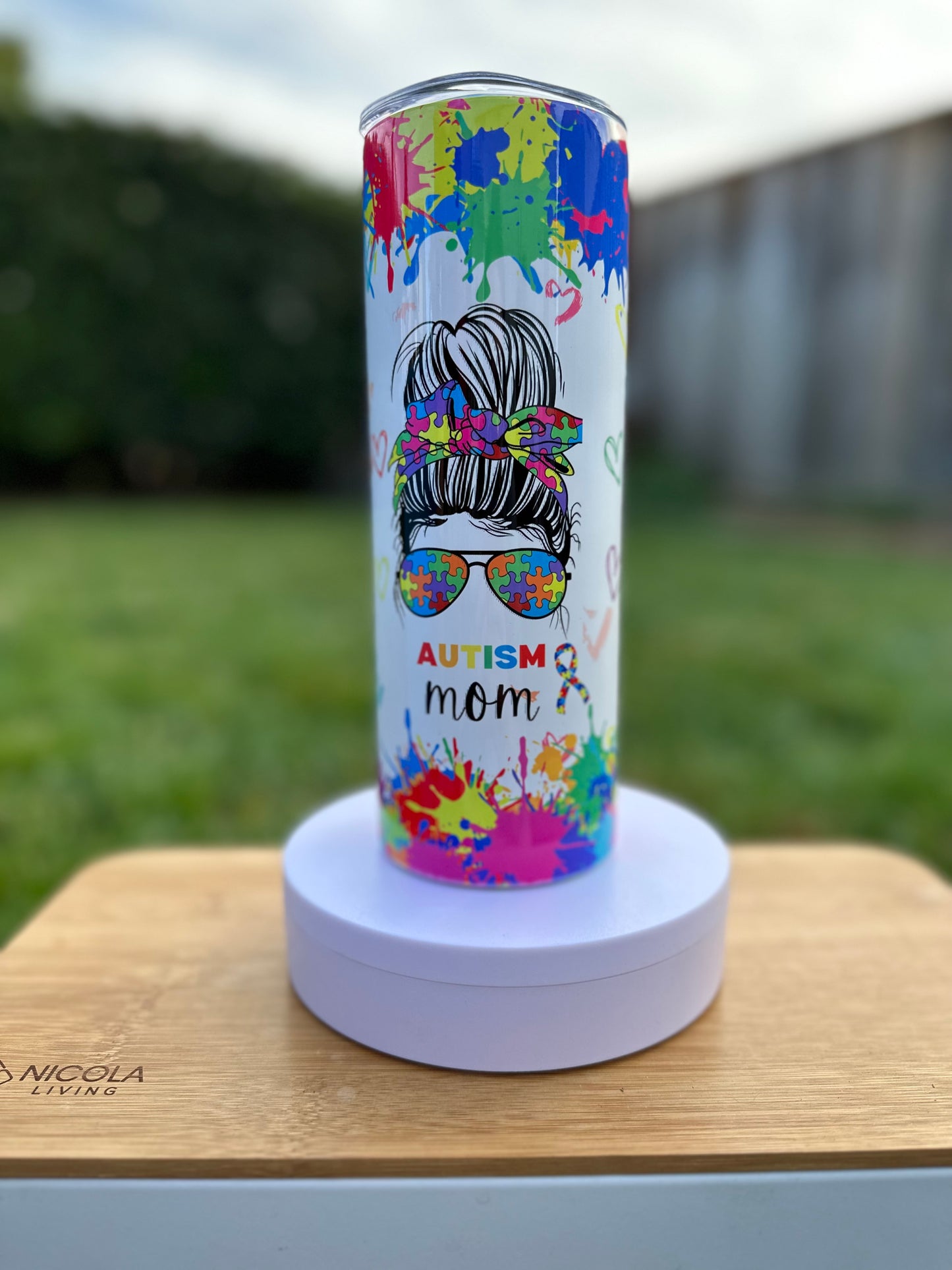 Autism Mama 20 Ounce Tumbler