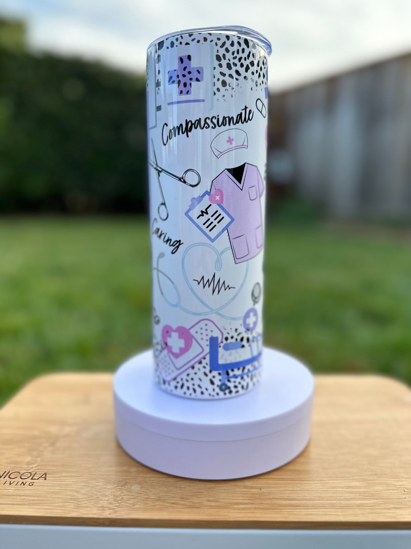 Lavender Nurse 20 Ounce Tumbler