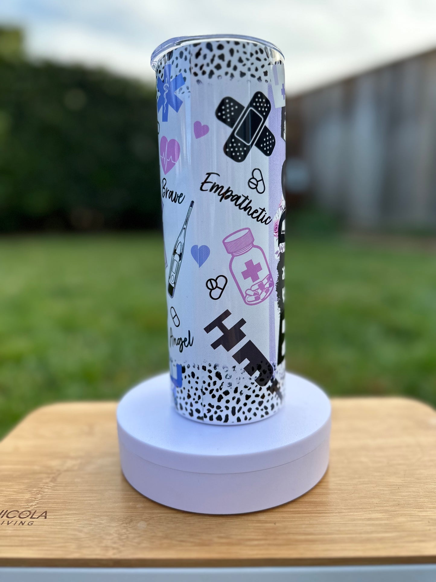 Lavender Nurse 20 Ounce Tumbler