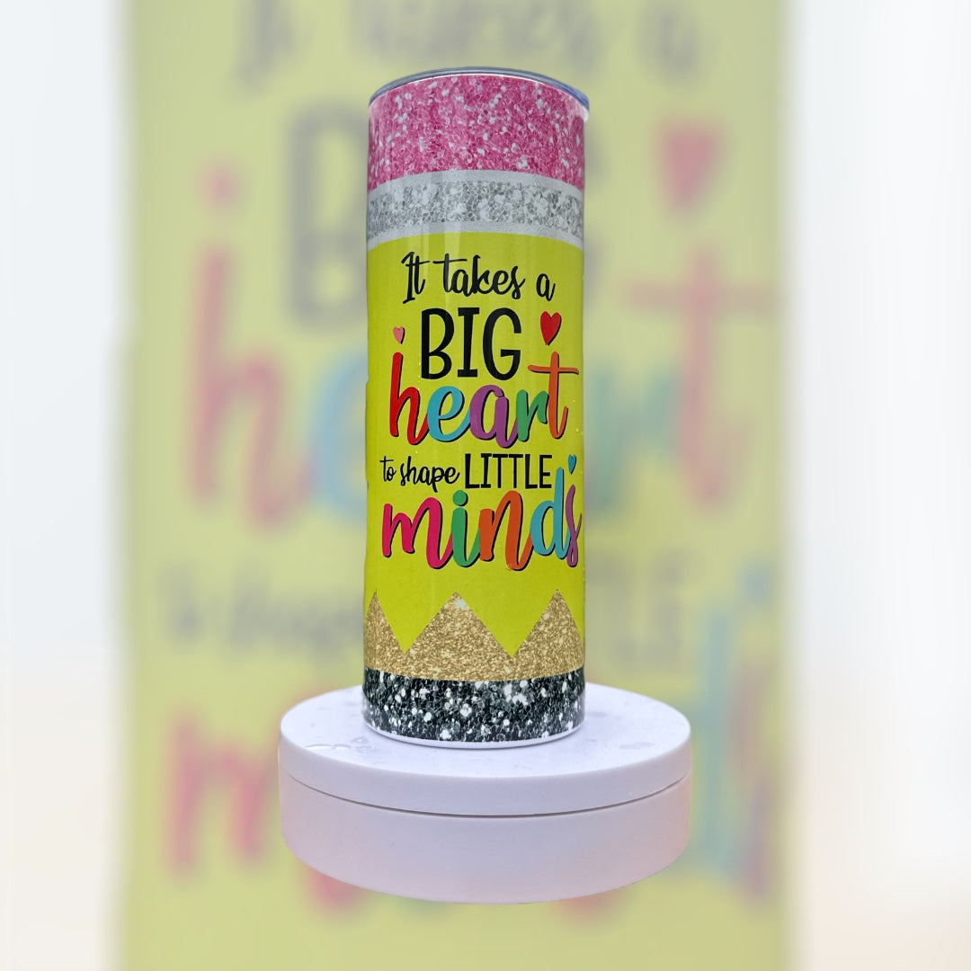 Glitter Pencil 20 Ounce Tumbler