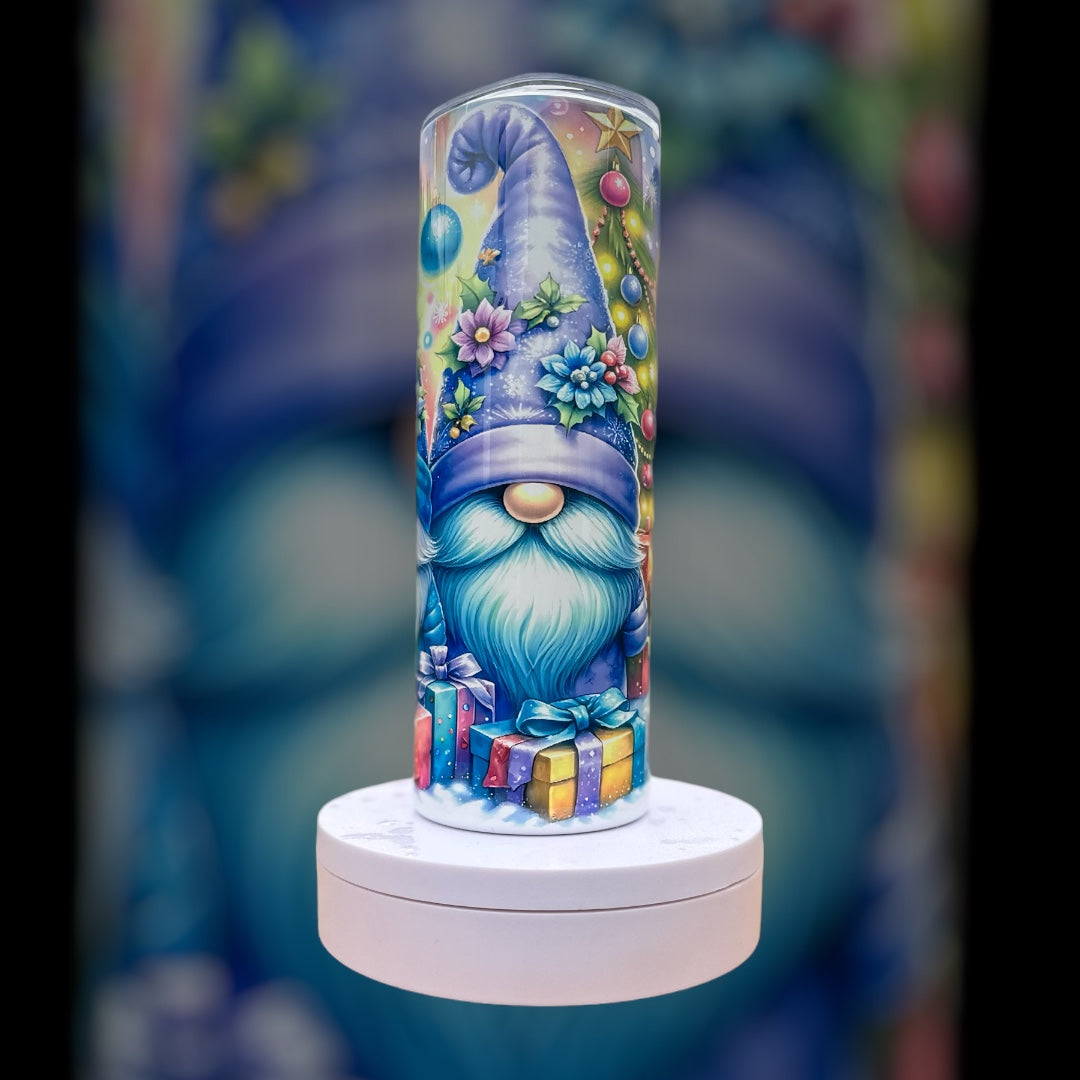 Christmas Colorful Gnome 20 Ounce Tumbler