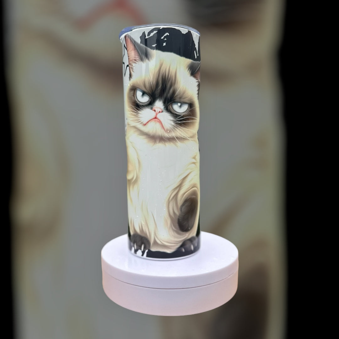 Angry kitty 20 Ounce Tumbler