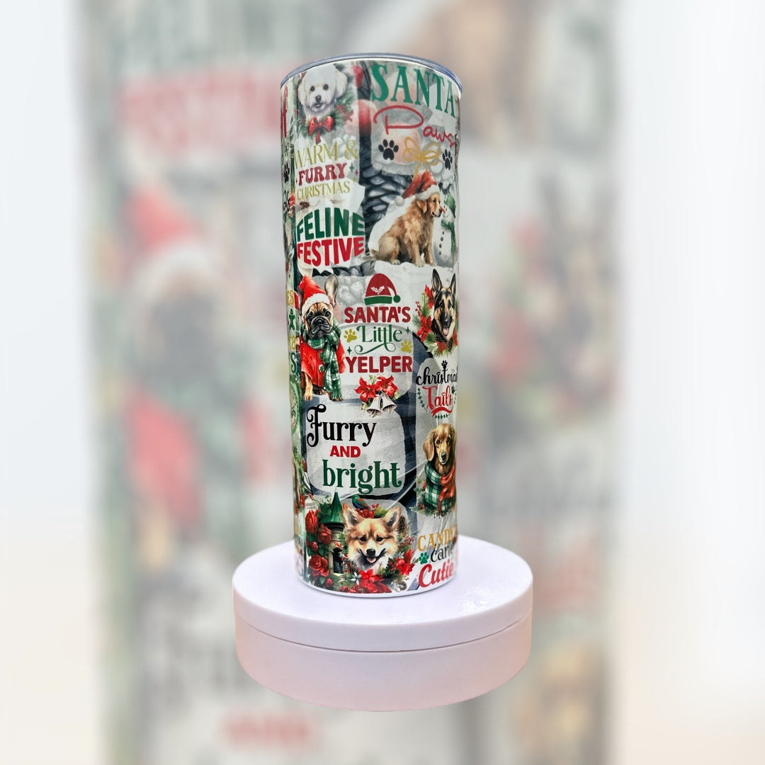 Christmas Pup 20 Ounce Tumbler